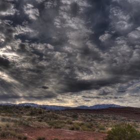 Sunburst over Chuckawalla