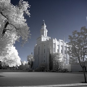 St. George Temple in Infrared
